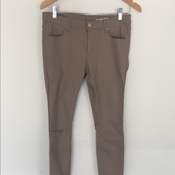 Zara Slim Fit Tan Pants - Picture 1 of 4